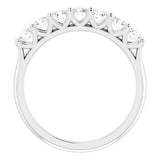 Platinum 5/8 CTW Natural Diamond Anniversary Band