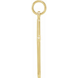 14K Yellow Cross Pendant