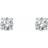 14K White Gold 1/2 CTW Natural Diamond Cocktail-Style Earrings