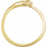 14K Yellow The Unblossomed Rose® Ring Size 4