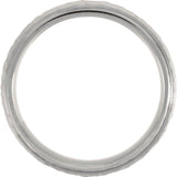 Titanium & 18K Rose Gold-Plated Inlay 7 mm Beveled-Edge Band Size 9