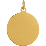14K Yellow 18 mm St. Christopher Medal