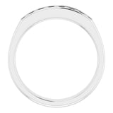 Platinum 3/8 CTW Natural Diamond Band