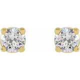 14K Yellow Gold 1/3 CTW Lab-Grown Diamond Earrings
