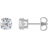 14K White Gold 1 1/2 CTW Lab-Grown Diamond Earrings
