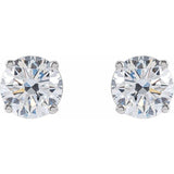 14K White Gold 1 1/2 CTW Lab-Grown Diamond Earrings