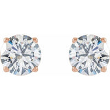 14K Rose Gold 2  1/2 CTW Lab-Grown Diamond Earrings