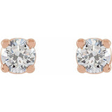 14K Rose Gold 3 CTW Lab-Grown Diamond Earrings