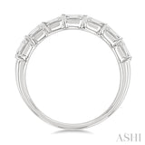 1 Ctw East-West Emerald Cut Diamond Fashion Band in 14K White Gold