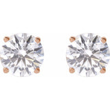 14K Rose Gold 2  1/2 CTW Lab-Grown Diamond Earrings