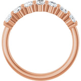 14K Rose 1 1/3 CTW Lab-Grown Diamond Anniversary Band