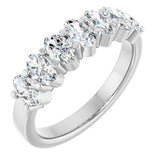 14K White 1 1/3 CTW Lab-Grown Diamond Anniversary Band