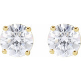 14K Yellow Gold 4 CTW Lab-Grown Diamond Earrings