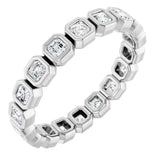 14K White 7/8 CTW Lab-Grown Diamond  Eternity Band