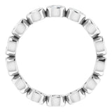 14K White 7/8 CTW Lab-Grown Diamond  Eternity Band