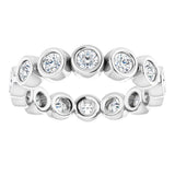 14K White 7/8 CTW Lab-Grown Diamond  Eternity Band