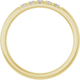 14K Yellow 1/6 CTW Lab-Grown Diamond  French-Set Anniversary Band