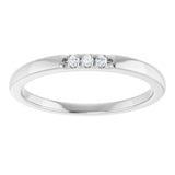 14K White .05 CTW Lab-Grown Diamond  Anniversary Band