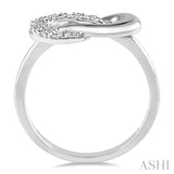 1/20 ctw Single Cut Diamond Ring in Sterling Silver