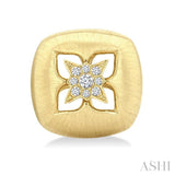 .08CTRDDM FLORAL STUD ER YG 14K-G