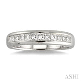 Channel Set Diamond Wedding Band