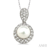 Pearl & Diamond Fashion Pendant