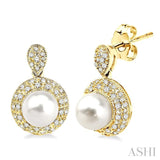Pearl & Diamond Fashion Earrings