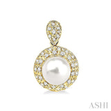 Pearl & Diamond Fashion Earrings