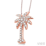 Palm Tree Diamond Fashion Pendant