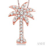 Palm Tree Diamond Fashion Pendant