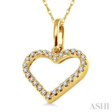 Heart Shape Diamond Pendant