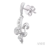 Fleur De Lis Diamond Earrings