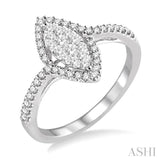 Marquise Shape Lovebright Diamond Ring