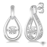 Silver Emotion Diamond Fashion Earrings