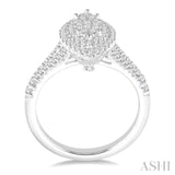 Marquise Shape Lovebright Diamond Engagement Ring