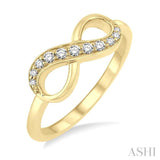 Infinity Shape Diamond Fashion Ring