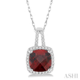 Gemstone & Diamond Pendant