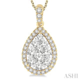 Pear Shape Lovebright Essential Diamond Pendant