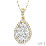 Pear Shape Lovebright Essential Diamond Pendant