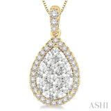 Pear Shape Lovebright Essential Diamond Pendant