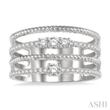 Diamond Layered Fashion Ring