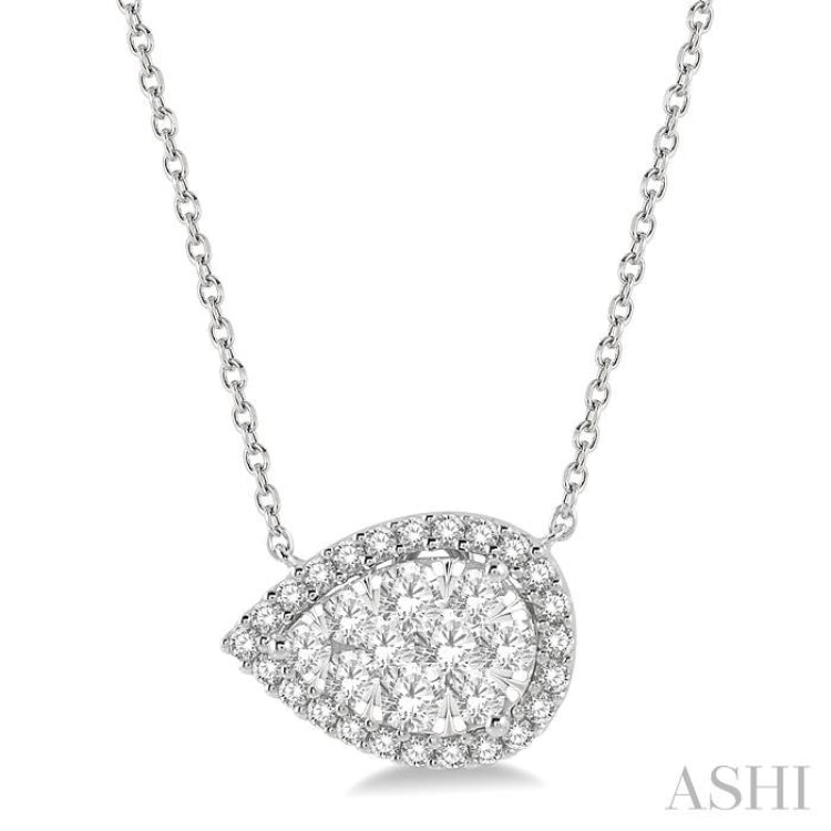 Pear Shape Lovebright Diamond Necklace