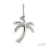 Palm Tree Diamond Fashion Earrings