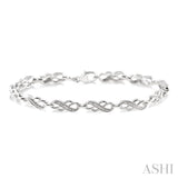 Silver Diamond Fashion Bracelet