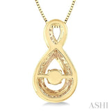 Infinity Shape Emotion Diamond Pendant