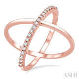 Criss Cross Diamond Fashion Ring