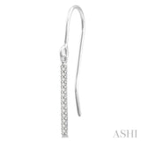 Straight Bar Diamond Earrings