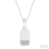 Dog Tag Diamond Pendant