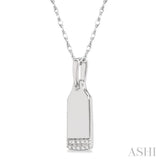 Dog Tag Diamond Pendant