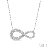 Infinity Shape Diamond Necklace